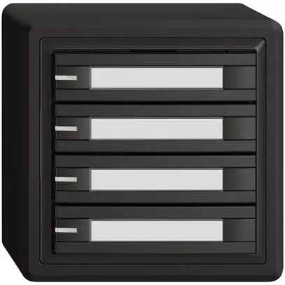 Pulsante universale AP EDIZIO.liv UNI SNAPFIX® c.LED RGB 8× com.1T targ.ne 