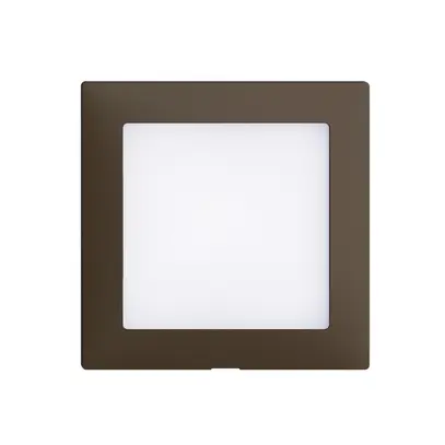 Kit frontal EDIZIOdue coffee 60×60mm p luminaire LED 