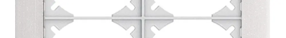 Telaio di cop. EDIZIOdue prestige 2×2 marmo bianco 