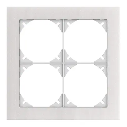 Telaio di cop. EDIZIOdue prestige 2×2 marmo bianco 