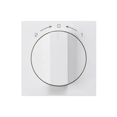 Kit frontal pour contact pivotant blanc 60×60mm kallysto 1->0<-2 