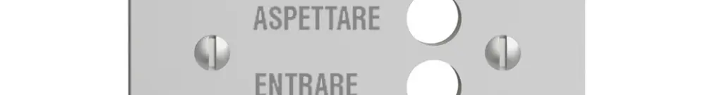 Placca frontale EDIZIOdue grigio chiaro, italiano 