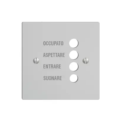 Placca frontale EDIZIOdue grigio chiaro, italiano 