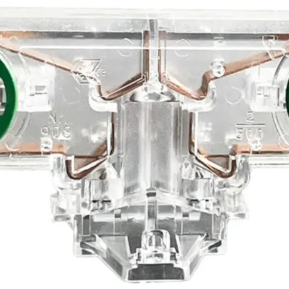 Portalampada doppio G5 con perni, trasparente 