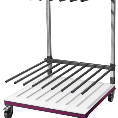 Chariot de transport Rittal AS 4050.000 1000×1000×1500mm avec frein ≤500kg 