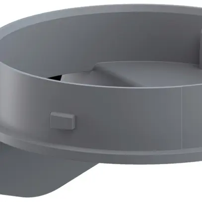 Staffa WERMA Midi WM, per colonna di segnalizzazione, grigio 