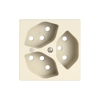 Kit di montaggio EDIZIO.liv SNAPFIX® per presa 3×T13 con lente frontale cr 