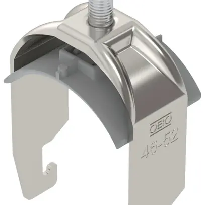 Brida rapida BET 2056 piede a U materia sintetica 46…52mm 1×cavo A2 1.4301 