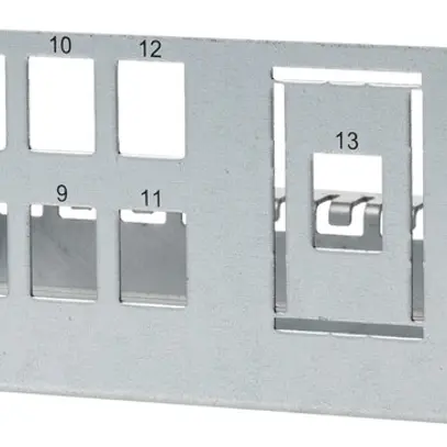 Panneau de brassage Cecoflex Hybrid 12(+2)-port RJ45 Keystone 2×LC-D 