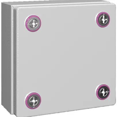 Petit boîtier Rittal KX Jonction, IP66, 150×150×80mm, tôle d'acier 