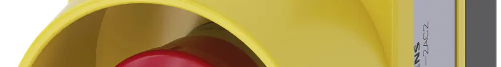 Pulsante a fungo Siemens SIRIUS ACT, 2R, collare, metallo rosso/giallo 