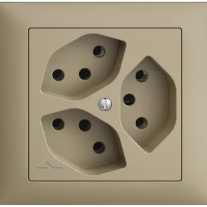 Prise INC EDIZIOdue 3×T13 sand 1×S 
