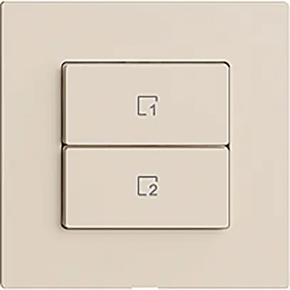 Pulsante scena 2 scene verticale/2T Edue Wiser crema 