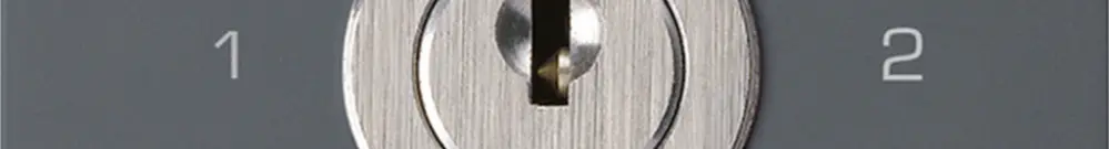 Intérieur interrupteur à clé kallysto 2/1L anthracite avec serrure Kaba 8 