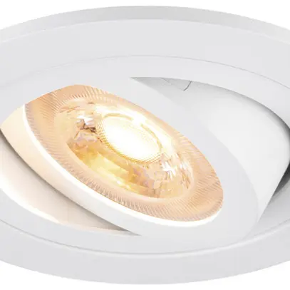 Downlight LED SLV NEW TRIA 75 GU10 1×10W Ø93mm blanc 