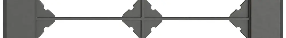 Cadre de recouvrement ENC EDIZIO.liv SNAPFIX® 2×2 156×156mm grf 