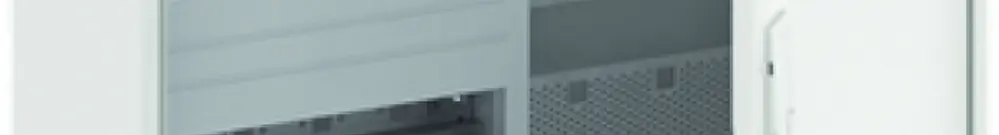 Distributeur AP ABB CA 24VM, 2-part 4 rangées 48UM + media, porte 