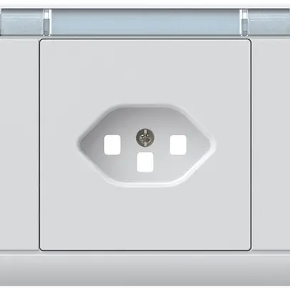 Kit frontal INC kallysto, pour prise INC 1×type 23, a.porte-étiquette, blanc 