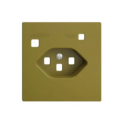 Kit frontal EDIZIOdue pour prise FI F, T23, olive 