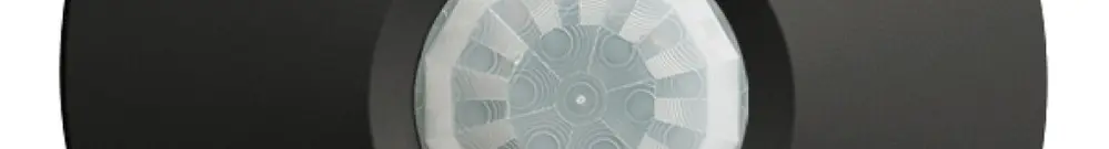 Rilevatore di presenza INC 360° 2 rel PIRI EDIZIOdue tondo, nero 