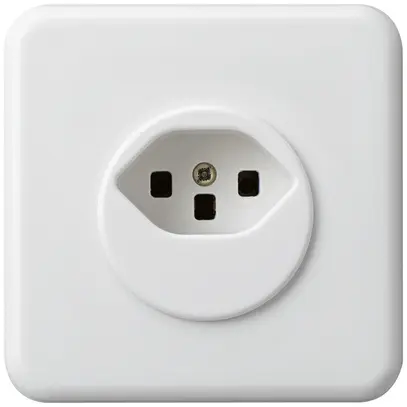 Presa tipo 23 INC basico BMI bianco con morsetti a vite 