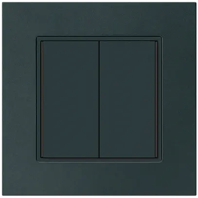 Pulsante KNX INC KPR 2×tasti 4×punti azionamento LED nero 