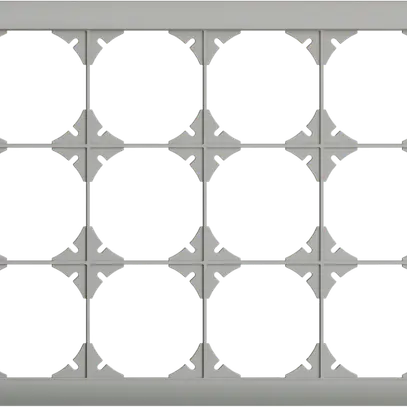 UP-Kopfzeile EDIZIOdue SNAPFIX® 3×4 horizontal 268×208mm hellgrau 