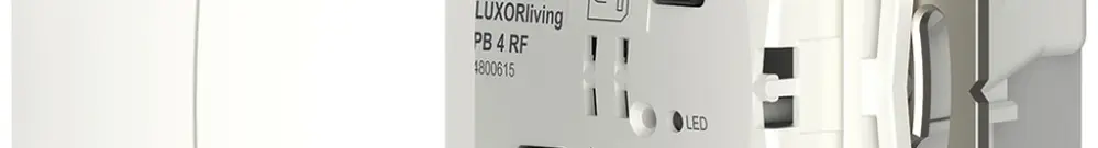 Poussoir RF ENC Theben LUXORliving PB 4 RF avec capteur de température 