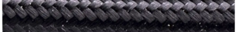 Câble textile Roesch, 3×1.5mm², PNE rond, noir 