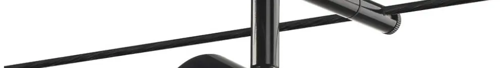 Lampada LED SLV NOBLO per sistema di cavo TENSEO 12V 8.5W 420lm 2700K 36° nero 