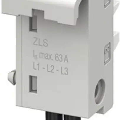 Adapter SMISSLINE TP DIN 63A 1P L1/L2/L3 Litze 300mm unten 
