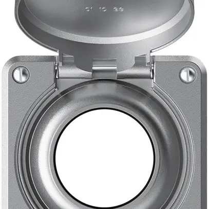 Partie supérieure robusto pour prise IP55 avec joint rond aluminium 