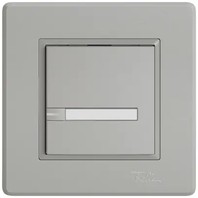 Poussoir universel ENC EDIZIO.liv UNI SNAPFIX® a.LED RGB 1× comm.1T étiqu.grc 