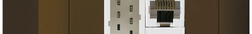 Boîte AP kallysto 1×RJ45u+1×TT83 brun 