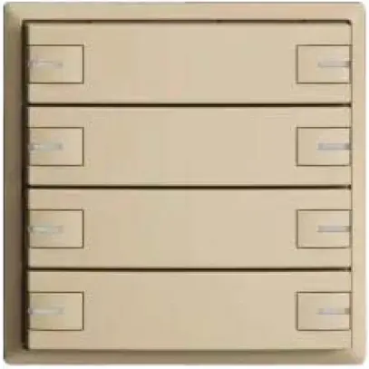 Poussoir KNX RGB EDUE, 250mW, a.LED RGB, 8×poussoir, comm.1×touche, van 