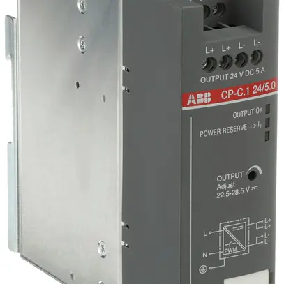 Alimentation à découpage INC ABB CP-C.1 24/5.0-C IN:85…300VUC OUT:24VDC/5A 