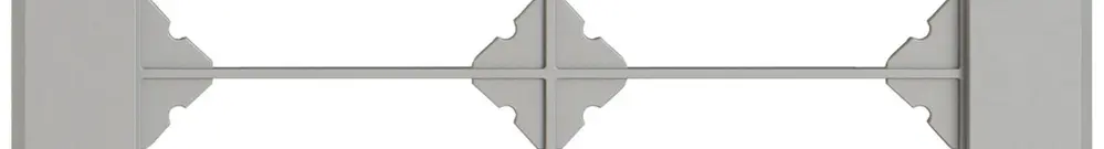 Cadre de recouvrement ENC EDIZIO.liv SNAPFIX® 2×2 156×156mm grc 