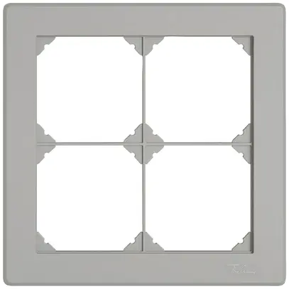 Cadre de recouvrement ENC EDIZIO.liv SNAPFIX® 2×2 156×156mm grc 