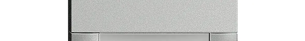 Tasto 1/2 KNX/elettronico senza LED+cart. EDIZIOdue comando 2×silver 