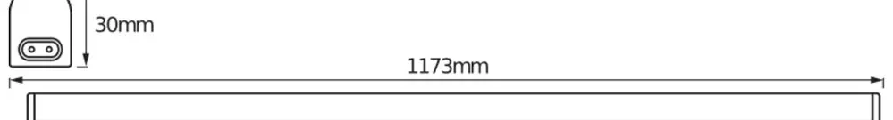 LED-Lichtleiste LDV LED SWITCH BATTEN 14W 1600lm 4000K 1173mm weiss 