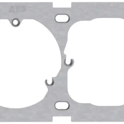 Placca di fissaggio INC ABB 1×2 presa+52mm 