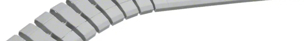 Canale di cavo flessibile Hager 20×83mm grigio chiaro 
