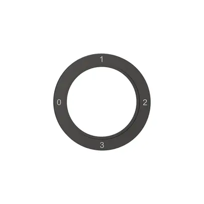 Disque indicateur NEVO, p.interrupteur rotatif et à clé, marquage 0-1-2-3, no 