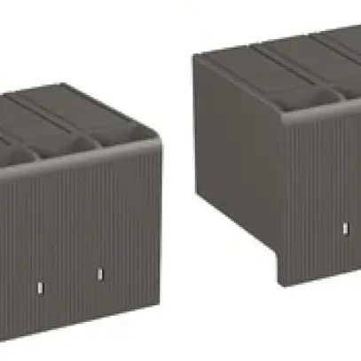 Cache-bornes ABB HTC XT3 3P, pour SACE Tmax XT3, 3 pôles, 2 pièces 