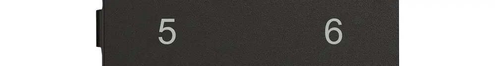 Targhetta per marcatura EDIZIO.liv nero 34×5×10mm 