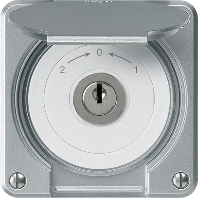 Contatto rotativo a chiave INC robusto IP55 alluminio coperchio invertit. combi 