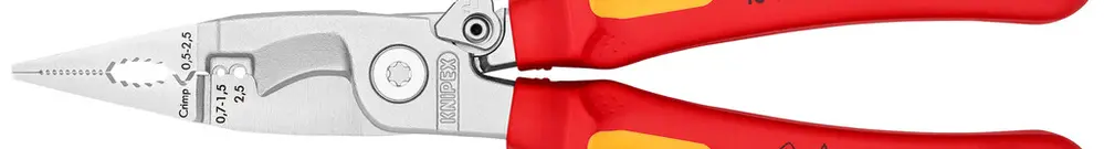 Pinze per installazione KNIPEX VDE 200mm 0.75…2.5mm²/Ø15mm 