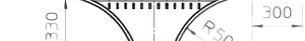 Derivazione T costruzione Bettermann 110×400mm zinc. 