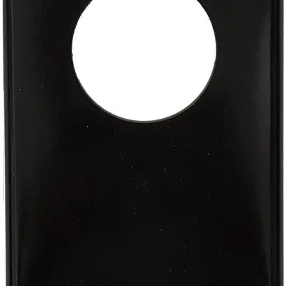 Plaque de recouvrement I-I 43mm+pleine noir 