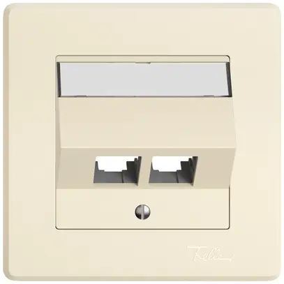 Kit di montaggio INC EDIZIO.liv EASYNET S-One SNAPFIX® inclinato per 2×RJ45 cr 